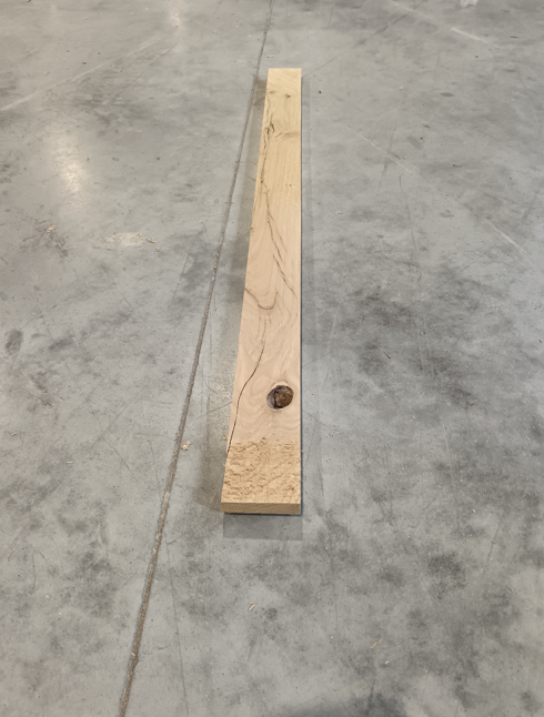Planche chêne bois massif - 20 x 70 - L=1m - choix B (raboté 4 faces)
