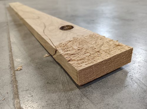 Planche chêne bois massif - 20 x 70 - L=1m - choix B (raboté 4 faces)