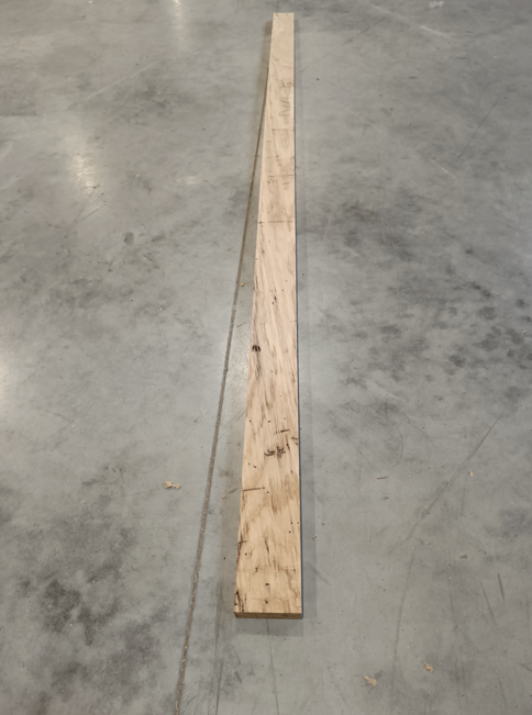 Planche chêne bois massif - 20 x 70 - L=2m - choix B (raboté 4 faces)
