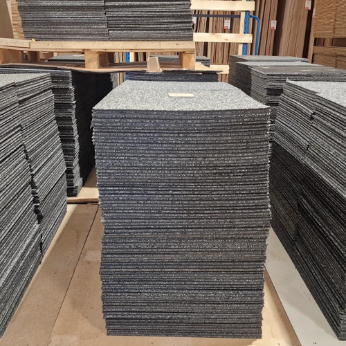 Dalle moquette gris - 500 x 500 mm - Interface Heuga 726