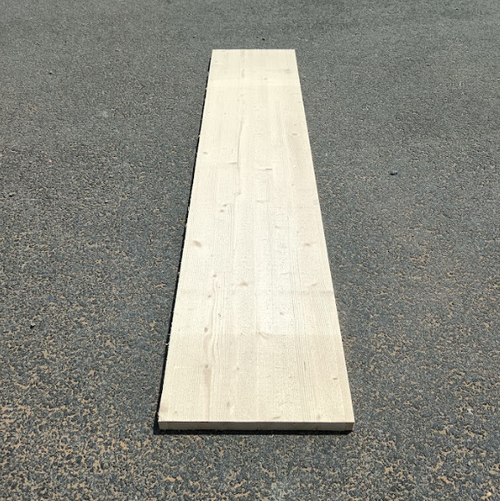 Tablette epicéa lamellé collé - 1800 x 300 x 25 mm (brut de sciage)