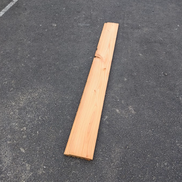 Chute de bardage bois massif douglas - sections variables - L=1.4m
