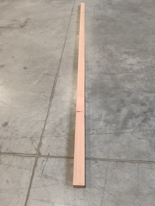 Liteau douglas lamellé collé - 27 x 45 - L=2m (brut de sciage)