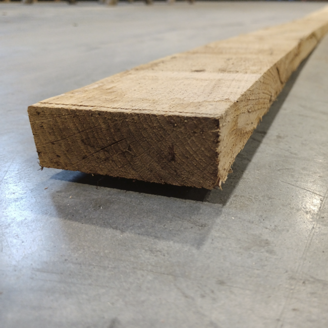 Planche chêne bois massif - 27 x 80 - L=2m (brut de sciage)
