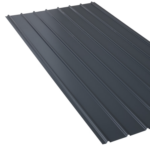 Bac en acier ondulé nervuré - Gris anthracite RAL 7016 - 2000x910 - H=12mm - Ep=0,4mm - SEDPA