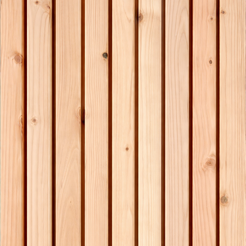 Bardage douglas faux-claire-voie - 44x135 - L=4m (profil Vibrato XL)