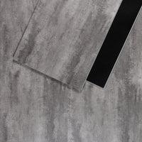 Sol PVC-SPC clipsable imitation carrelage gris moyen béton indus - 940 x 470 × 6 mm sous-couche intégrée (SPC104)