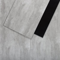 Sol PVC-SPC clipsable imitation carrelage gris clair béton indus - 940 x 470 × 6.0mm sous-couche intégrée (SPC105)