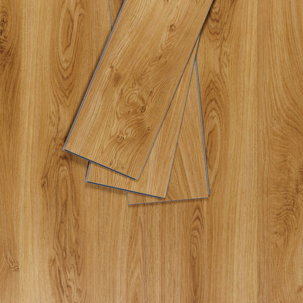 Sol PVC-SPC clipsable Chene chaleureux - usage domestique - sous-couche intégrée - 1220 x 180 × 4.5mm sous-couche intégrée