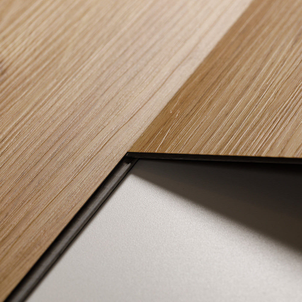 Sol PVC-SPC clipsable Chene chaleureux - usage domestique - sous-couche intégrée - 1220 x 180 × 4.5mm sous-couche intégrée