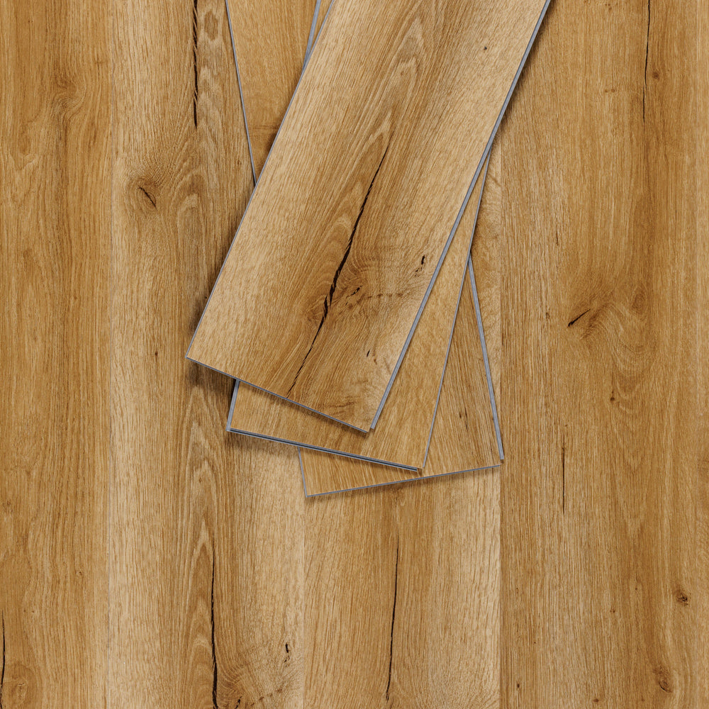 Sol PVC-SPC clipsable chene - usage domestique - sous-couche intégrée - 1220 x 180 × 4.5mm