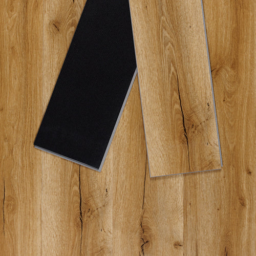 Sol PVC-SPC clipsable chene - usage domestique - sous-couche intégrée - 1220 x 180 × 4.5mm