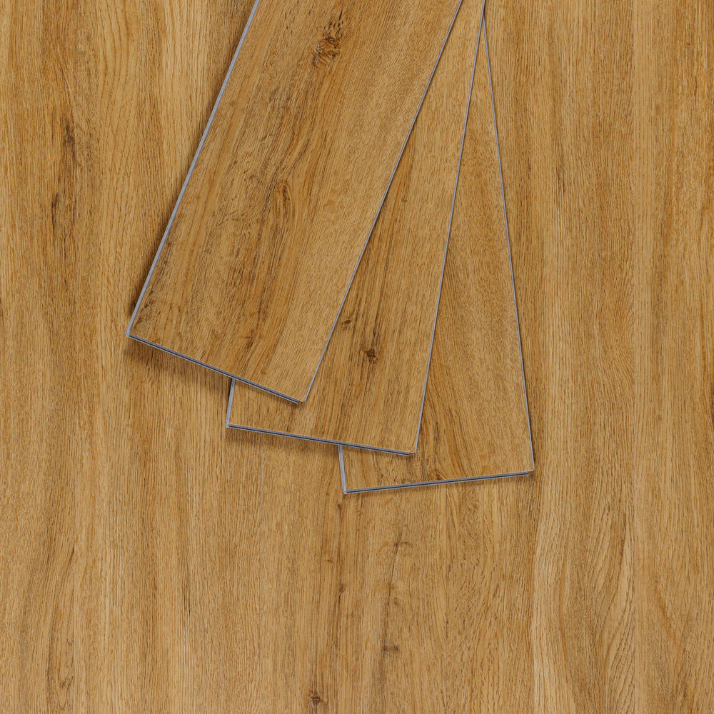 Sol PVC-SPC clipsable Chene naturel - usage domestique - sous-couche intégrée - 1220 x 180 × 4.5mm sous-couche intégrée