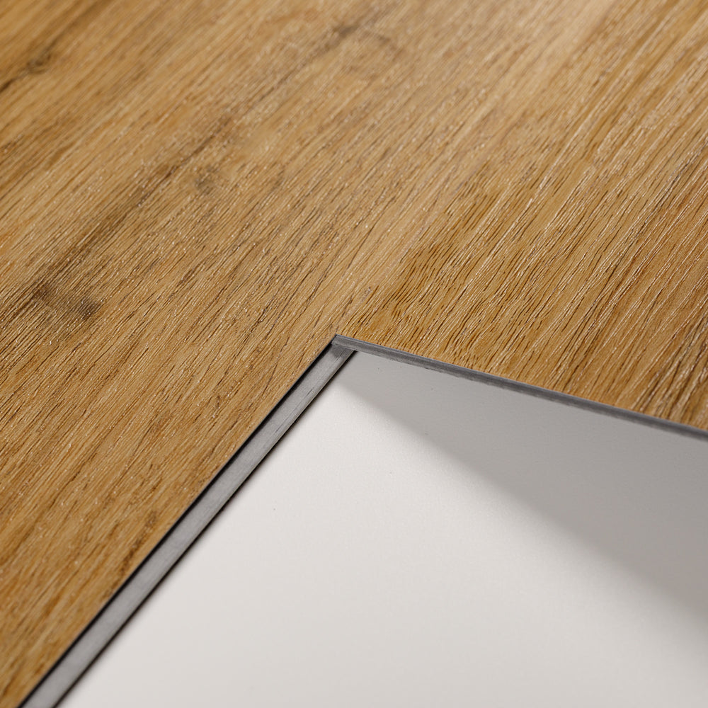 Sol PVC-SPC clipsable chêne naturel - sous-couche intégrée - 1220 x 180 x 5,5 mm