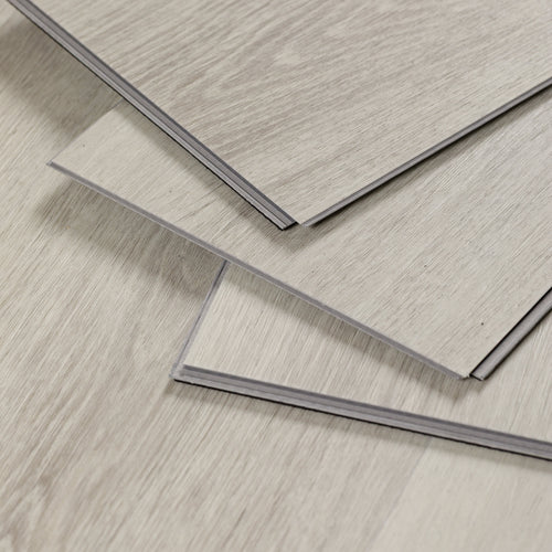 Sol PVC-SPC clipsable chêne gris béton - sous-couche intégrée - 1220 x 180 x 5,5 mm