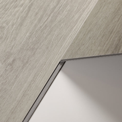 Sol PVC-SPC clipsable chêne gris béton - sous-couche intégrée - 1220 x 180 x 5,5 mm
