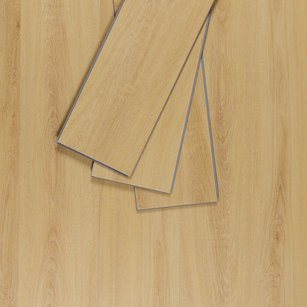 Sol PVC-SPC clipsable Chene clair - usage résidentiel - sous-couche intégrée - 1220 x 180 × 4.5mm sous-couche intégrée