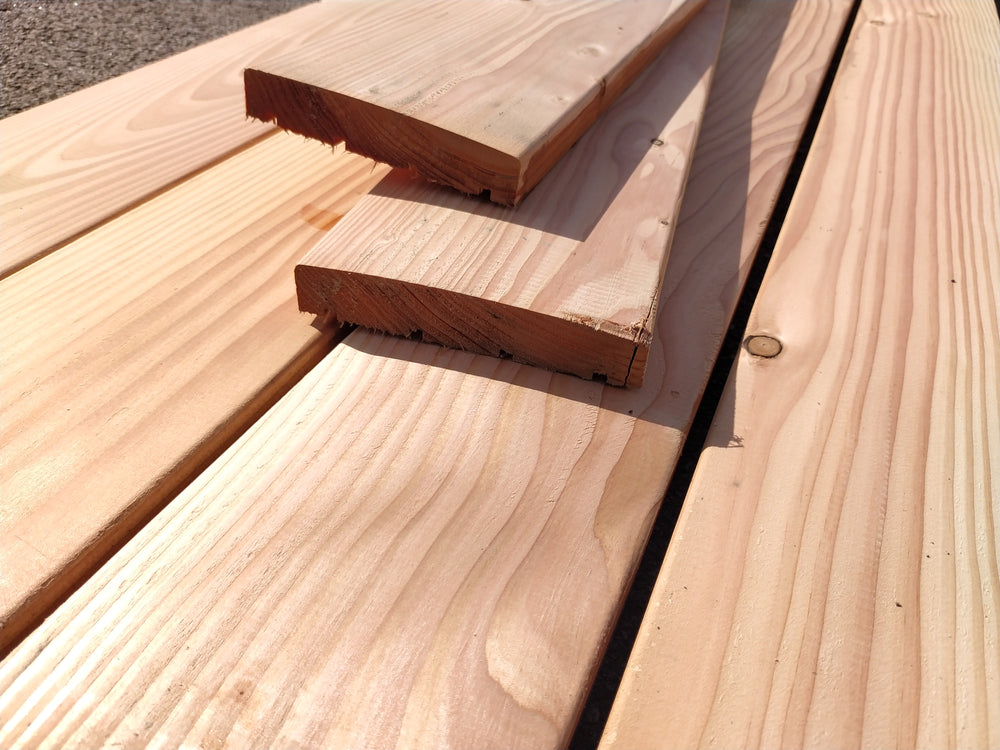 Lame de terrasse bombée douglas classe 3 - 27x145 - L=3m