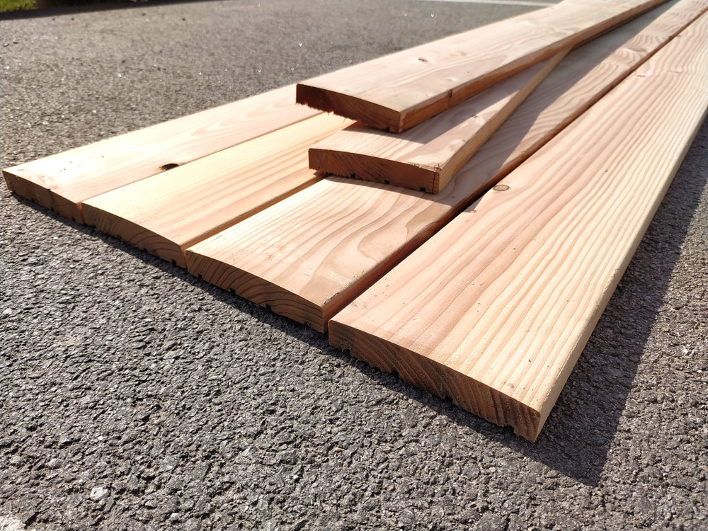 Lame de terrasse bombée douglas classe 3 - 27x145 - L=3m