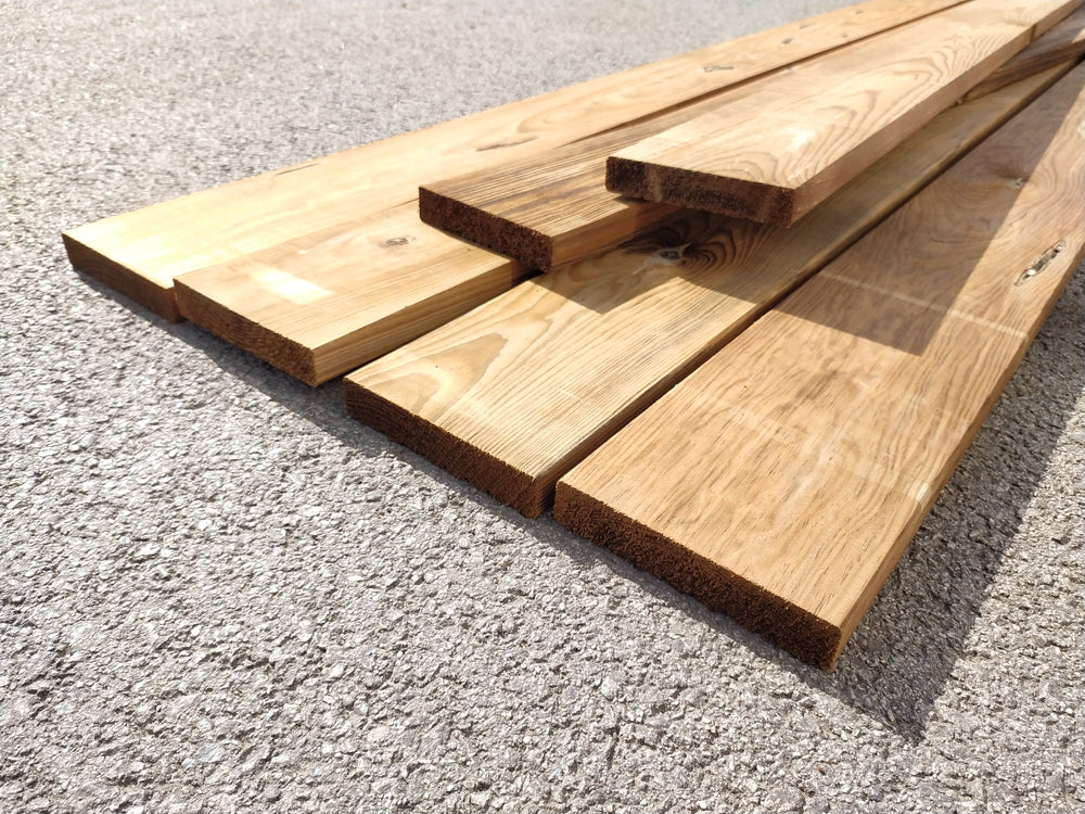 Lame de terrasse pin classe 4 - 28x145 - L=4m — vue 2
