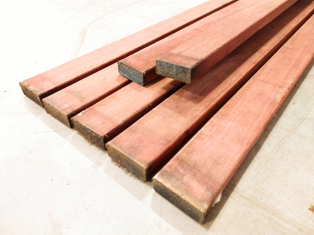 Lame de terrasse bois exo Padouk - 20x50 - L=1,5m