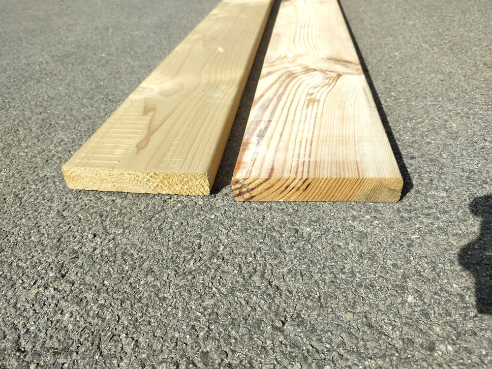 Lame de terrasse épicéa lisse - 27x145 - L=3,6m