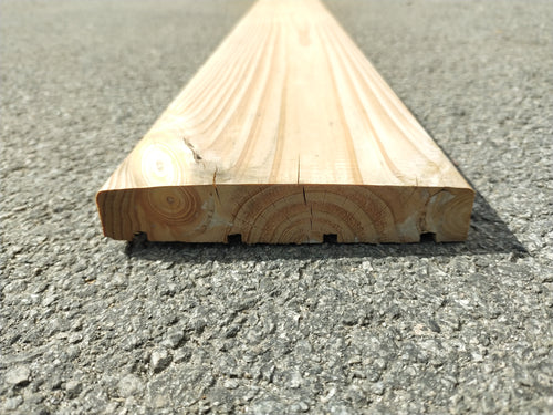 Lame de terrasse bombée douglas classe 3 - 27x145 - L=4m