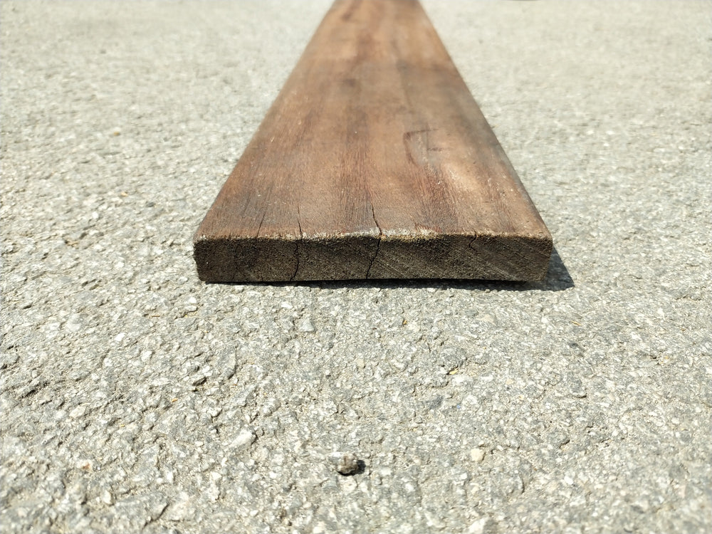 Lame de terrasse bois exo cumaru classe 4 - 21x145 - L=3,95m — vue 3