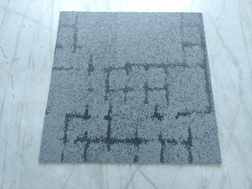 Dalle moquette gris foncé motifs carrés - 500 x 500 mm Heuga 530