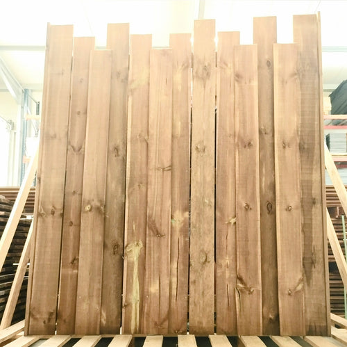 Panneau claustra Séville pin cl4 marron H 180 à 200cm - LG180cm