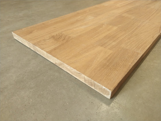 Tablette Teck Lamellée-collée - 1200 x 300 x 18 mm