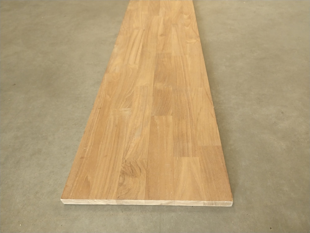 Tablette Teck Lamellée-collée - 1200 x 300 x 18 mm — vue 2
