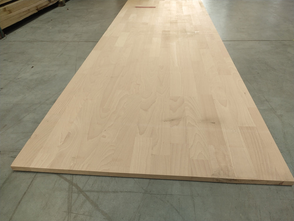 Plateau Hêtre -  lamellé-collé abouté - 3000 x 870 x 20 mm
