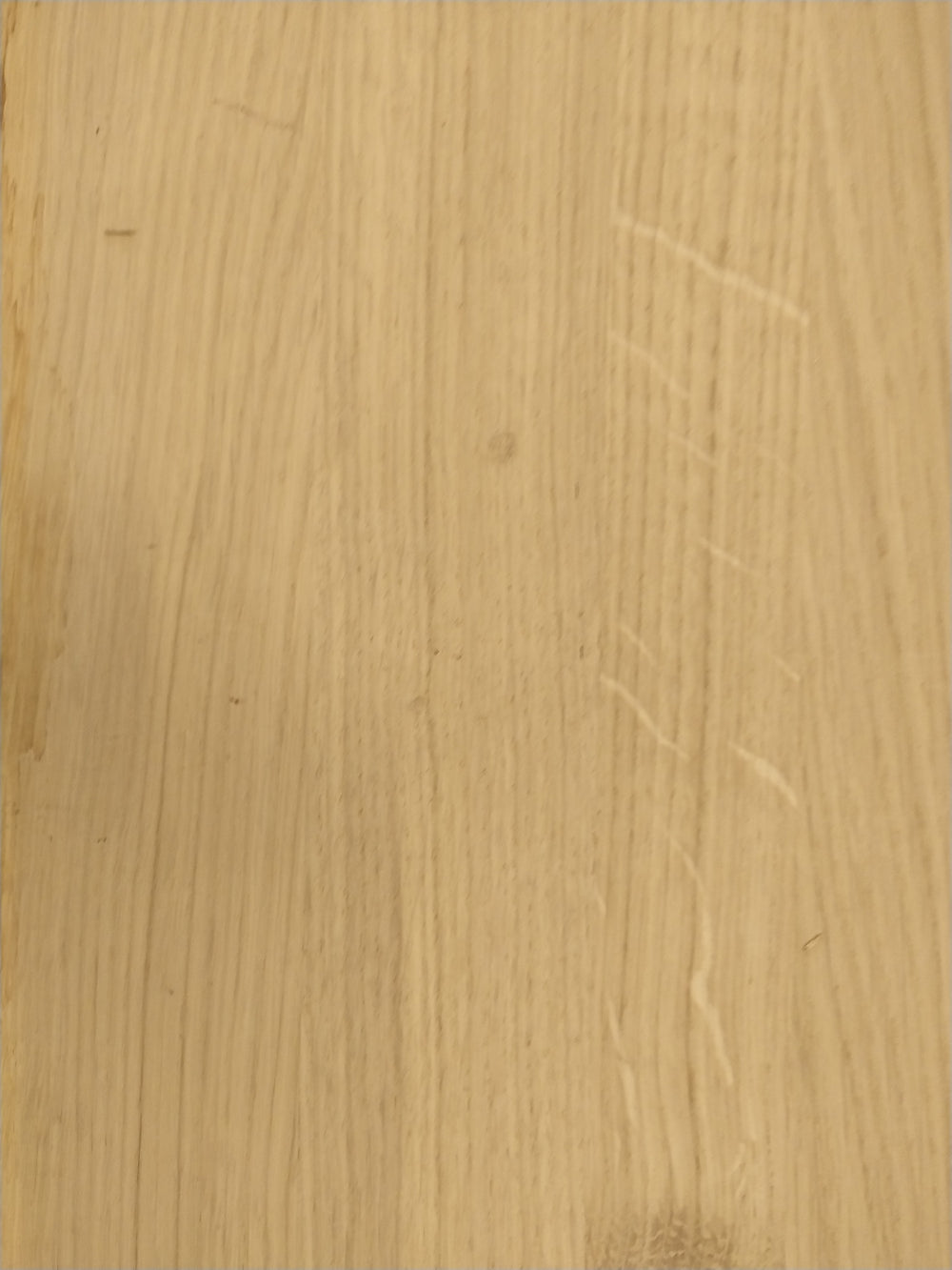Planche chêne âme pleine - lamellé-collé - 2500 x 215 x 20 mm — vue 3