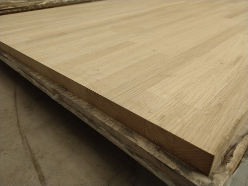 Panneau chêne - lamellé collé abouté - bords droits - 3000 x 1220 x 30 mm