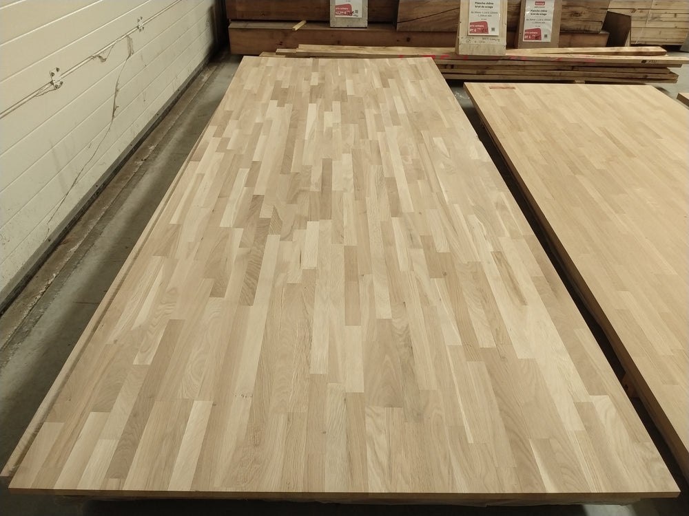 Panneau chêne - lamellé collé abouté - 3000 x 1220 x 20 mm — vue 2