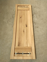 Plan de travail chêne - pré-huilé - 1 bord nature - 1510 x 490 x 40 mm