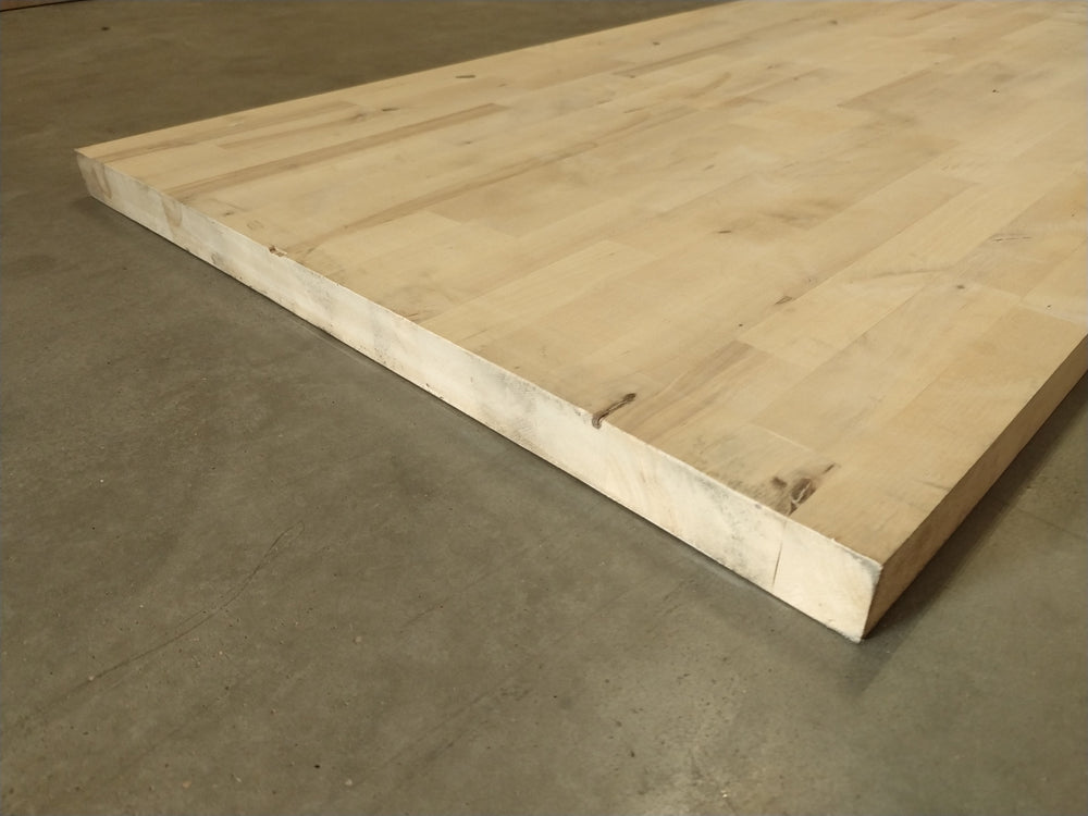 Plan de travail bouleau lamellé-collé - 2500 x 650 x 36 mm