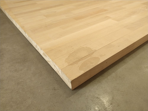 Plan de travail Hêtre - lamellé-collé - abouté 1100 x 1000 x 35 mm