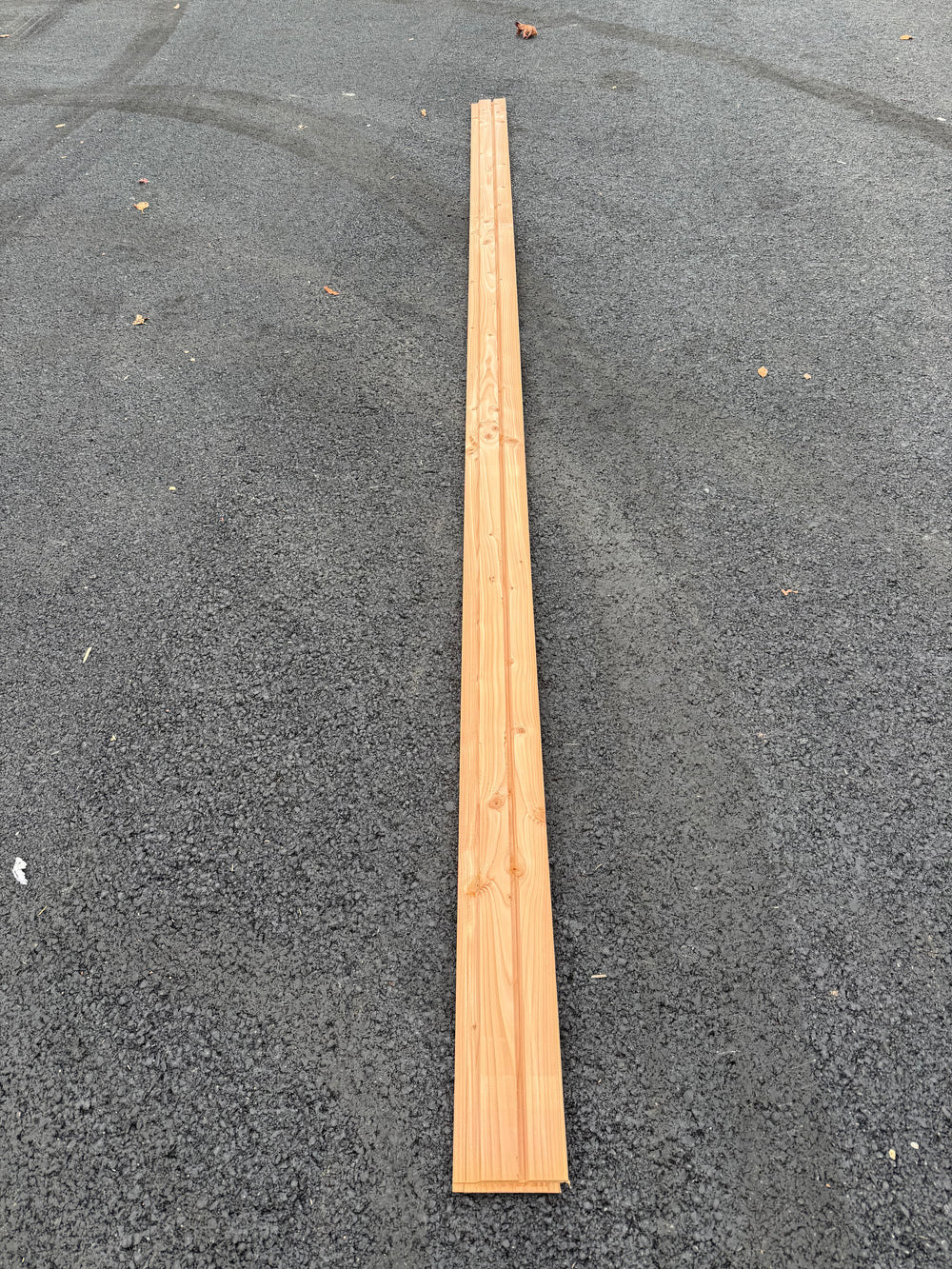 Bardage douglas naturel faux clair voie (profil aero) - 27x122 - L=4,0m (déclassé)
