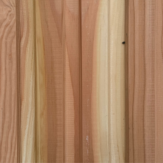 Bardage douglas naturel classe 3 - 21x132 - L=3,95m (profil vagueo)