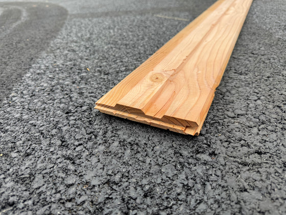 Bardage douglas naturel classe 3 - 21x132 - L=3,95m (profil vagueo) — vue 2