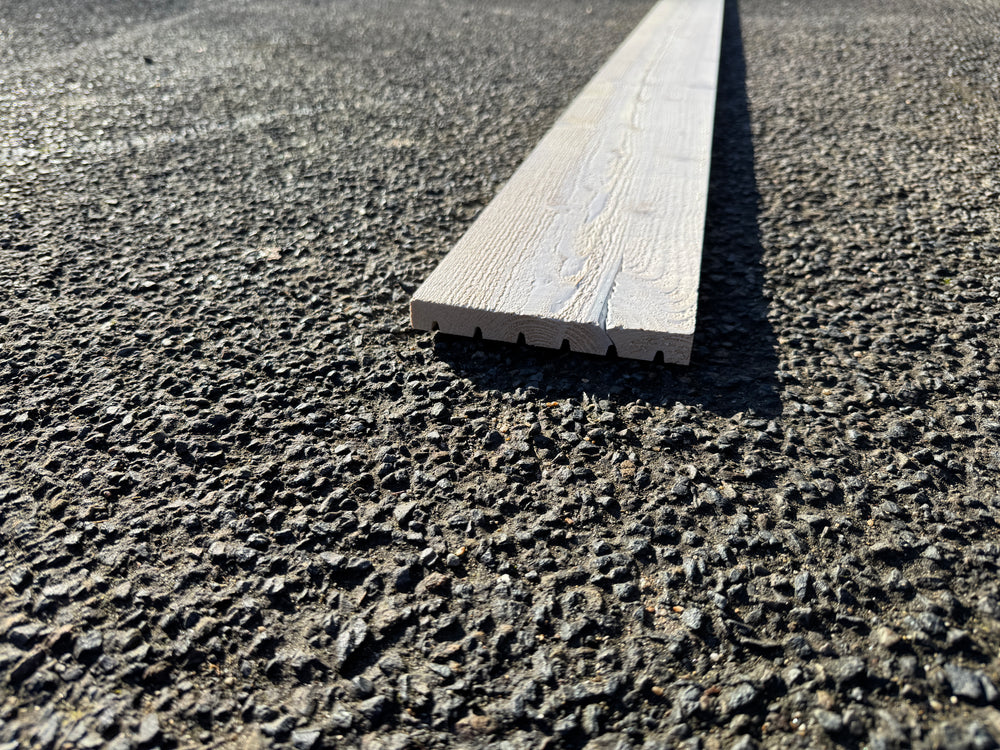 Planche pin classe 3.1 Blanc Neige - 18x150 - L=1,95m