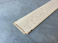 Parquet Contrecollé chêne 1 frise brossé 1092x130x14mm, verni mat blanchi (déclassé)