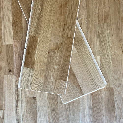 Parquet Contrecollé chêne 4 frises verni satiné (rustic)