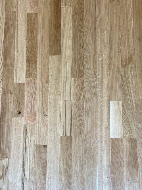 Parquet Contrecollé chêne 4 frises verni satiné (rustic)