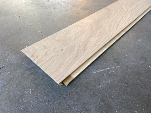 Parquet Contrecollé chêne 1 frise brossé verni mat blanchi BC8-DBE1-L05-BLR-K14155-M (declassé)