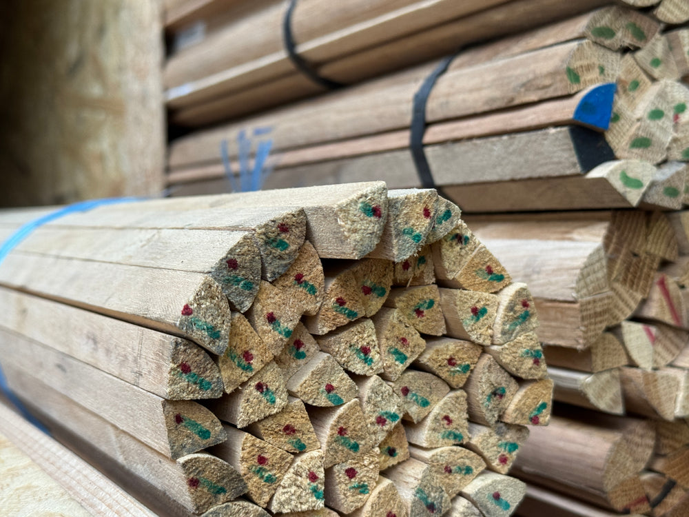 1/4 Rond exo blanc - 14x14 - L=2,4m