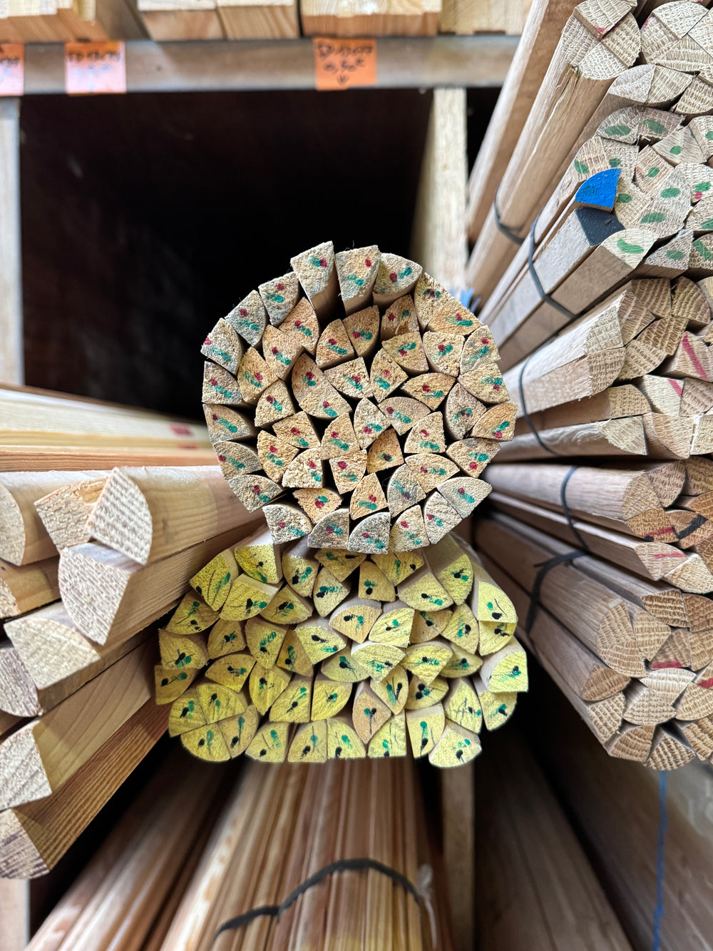 1/4 Rond exo blanc - 14x14 - L=2,4m