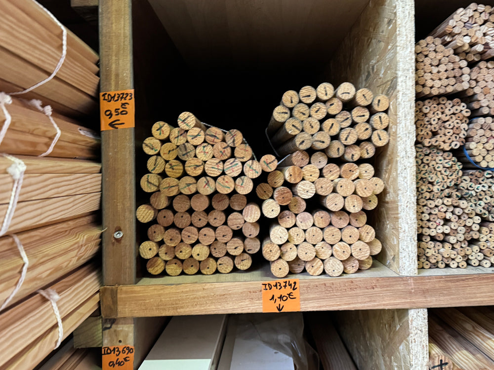 Baton rond pin maritime - 22x22 - L=2m